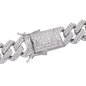 Cadena de Plata de Ley 925 de 14 mm para Hombre, Estilo Cubano, Chapada en Oro de 10/14/18K, con Diamantes de Moissanita, Cadena de Moda para el Cuerpo - Product Image 2