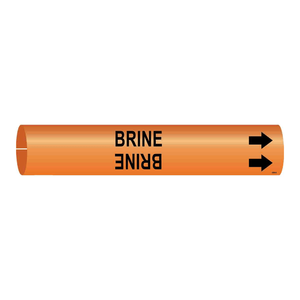 Marqueur de tuyau flexible à clipser Brady BRINE pour l'identification des fluides industriels - Product Image 3