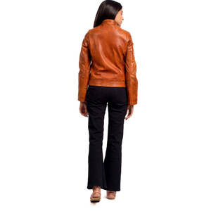 Chaquetas de Cuero Genuino Transpirables Personalizadas para Mujer - Impermeables, Moda de Invierno/Otoño, Precio Económico - Product Image 4