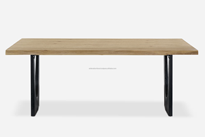 Unique Design Wooden Modern Dining Table Set for Home Apartment Farmhouse Villa Hotel Dining Rooms Dining Room Furniture - Product Image 2