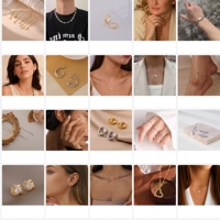 Lot en gros de bijoux fins, coffret mystère complet de 5 pièces : collier, boucles d'oreilles, bracelet, chaîne de cheville, bague, avec breloque lettre aléatoire