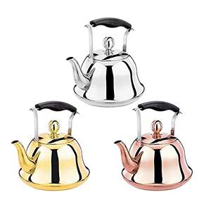 Juego de Tazas de Té con Tetera, Juego Completo de Servicio de Té de Latón y Vidrio, Elegante Vajilla para Hogares y Cafeterías, Precio al por Mayor - Product Image 3