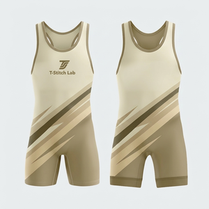 Customized Logo & Design Unisex Reasonable Price Men's Wrestling <b>Singlets</b> Quick Dry Lightweight Stretch Durable <b>Weightlifting</b> - Product Image 2