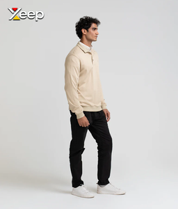 เสื้อเจอร์ซีย์แขนยาวผู้ชาย XEEP แบบสั่งทำพิเศษ ผ้าโพลีเอสเตอร์/คอตตอนถัก ปักลาย ซิปด้านหน้า น้ำหนัก 180 กรัม มีสินค้าในสต็อก ตรวจสอบด้วยระบบตรวจจับด้วยเข็ม - Product Image 3