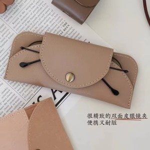 Distressed Leather Sunglasses <b>Case</b> Vintage Style Eyewear Protector Genuine Leather Wholesale Pouch LGC-0078 - Product Image 6