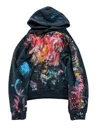 Sudadera con capucha vintage de tela gruesa con cremallera y pedrería - Product Image 3