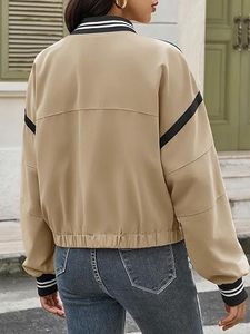 Chaqueta Bomber Blanca Personalizada para Mujer, Precio al por Mayor, con Patrón de Perlas Zeta Phi Beta, Cierre de Cremallera, Chaqueta Corta para Chicas - Product Image 2