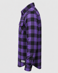 Chemise de motard en flanelle IRONXALES, manches longues, avec doublure en aramide et poches intérieures pour protections amovibles. - Product Image 5