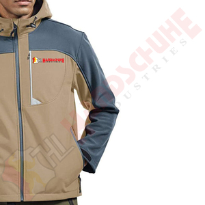 Veste d'hiver unisexe personnalisable avec logo, respirante, élastique, à capuche, matelassée, isolation 650 fill, fermeture éclair, coupe-vent - Product Image 4