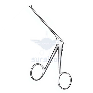 Pinzas microquirúrgicas para oído, lado derecho, con acabado negro, longitud del eje de 80 mm, longitud de la copa de 0,6 mm y ancho de la copa de 0,5 mm, precisión quirúrgica ORL - Product Image 4