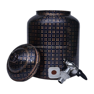 Distributeur de stockage d'eau en cuivre pur de qualité supérieure à haute vente avec utilisation de la conception d'impression en émail pour la maison et les bureaux - Product Image 2