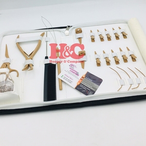 Juego de Pinzas Profesionales de Acero Inoxidable para Extensiones de Cabello con Tecnología Micro-Link, Color Nude, Precio de Fábrica - Product Image 2