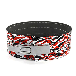 Ceinture de musculation à levier en cuir véritable robuste, ceinture de soutien pour la force athlétique avec boucle à levier en acier réglable pour l'entraînement en salle de sport - Product Image 3