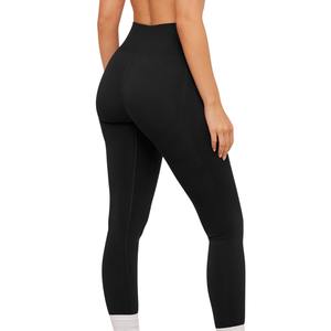 Leggings de performance noirs taille haute pour femme, extensibles, pour la gym, le yoga, l'entraînement, la course, vêtements de sport confortables, coupe sculptante - Product Image 2