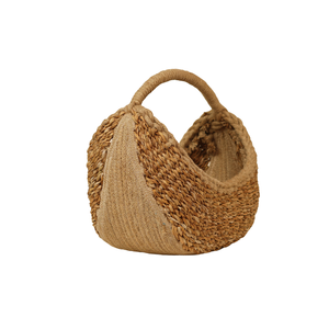 Sac à bandoulière vintage en jonc de mer, sac hobo tissé en fibre végétale, texture naturelle pour usage quotidien - Product Image 2