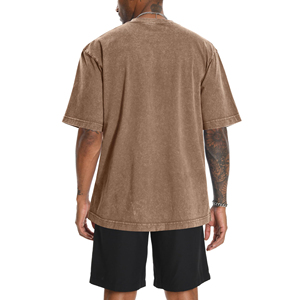 เสื้อยืดลายโลโก้แบบสั่งทำพิเศษสำหรับผู้ชาย เสื้อยืดสไตล์วินเทจคุณภาพสูงทรงโอเวอร์ไซส์ ผ้าฝ้าย 100% เสื้อยืดผู้ชายไซส์ใหญ่ - Product Image 2