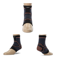Attelle de cheville de compression protectrice pour le soutien des squats et le soulagement de la douleur, genouillères et coudières – Utilisation adulte toutes saisons en nylon, élasthanne et caoutchouc