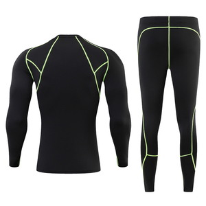 Conjunto de Compresión Deportiva de Alta Calidad para Hombre, Camiseta de Secado Rápido y Leggings, Ropa Deportiva Activa - Product Image 5