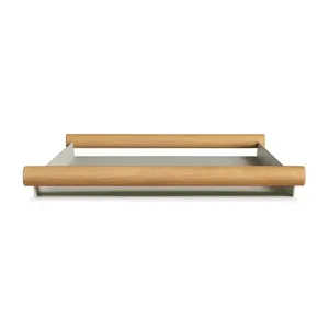 Handmade Aluminum Tray for Contemporary Coffee Table Decoration and Home Decor CollectionMatte Finish <b>Ceramic</b> Eco-Friendly - Product Image 4