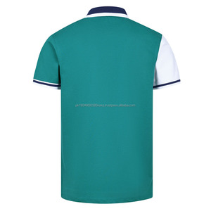 Camiseta Polo de Algodón y Poliéster con Logotipo Bordado Personalizado, Uniforme de Empresa, Camiseta Polo de Manga Corta para Hombre - Product Image 6