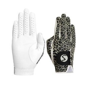 Gants de golf en cuir Cabretta ultra durables, protection du poignet, logo personnalisé, gants de golf blancs, nouveaux gants de golf pour la main gauche - Product Image 1