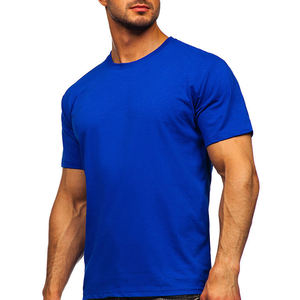 T-shirts de sport et fitness pour hommes en gros – 100 % coton, col rond, manches courtes, coupe classique, haute qualité, personnalisables avec logo - Product Image 4