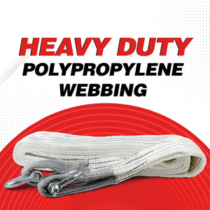 Cuerda de Remolque Roadpower de 4 Toneladas, de Polipropileno Resistente, Duradera y Confiable, con Ganchos de Acero Seguros y Resistentes - Product Image 4