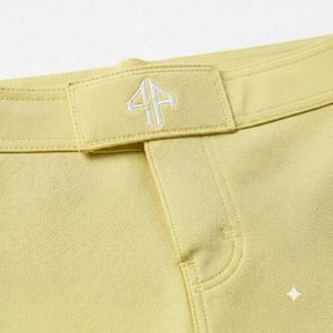 Men's Light Green Solid Color Spandex/Polyester Shorts Sublimation Printing Elastic Waist Quick Dry Casual Shorts with Front <b>Log</b> - Product Image 6