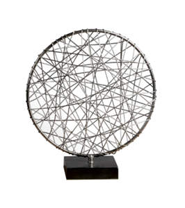 ประติมากรรมสวนนามธรรมสมัยใหม่ งานศิลปะโลหะขนาดใหญ่สำหรับภายนอกอาคาร รูปปั้นริบบิ้นสแตนเลส สำหรับตกแต่งภูมิทัศน์โรงแรมหรู - Product Image 4