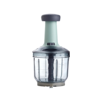 Picador Manual de Verduras, Cortador de Ajo y Cebolla, Procesador de Alimentos, Rebanador de Cocina de Plástico, Picador Ecológico, Mini Herramienta