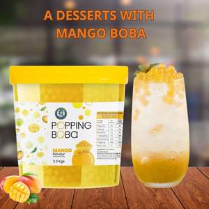 Té de Burbujas con Perlas de Tapioca Sabor Mango, Jarabe Halal Certificado, VINUT TRUST, Bajo MOQ, Caja a Granel Lista para Consumir - Product Image 2