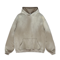 Nueva Sudadera con Capucha 2026 con Estampado Puff, Fabricante OEM, Estilo Urbano Hip Hop, Diseño de Letras y Telaraña, Sudadera Holgada para Hombre, Personalizada con Pedrería