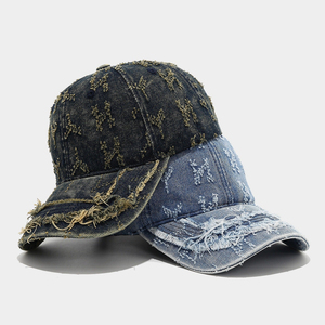 Distressed Baseball <b>Cap</b> Washed Faded <b>Vintage</b> Hat Adjustable Low Profile Wholesale Distressed Dad <b>Cap</b> - Product Image 5
