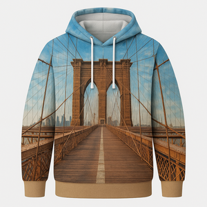 Sudadera con Capucha de Alta Calidad, Ecológica, con Bandera Australiana, Sublimación Completa, Talla Grande, 100% Poliéster, 330GSM, Transpirable - Product Image 5