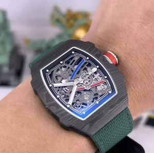 RM AMG Factory Luxury Luxury <b>Skeleton</b> <b>Automatic</b> Mechanical Men's Sports <b>Watch</b> Carbon Fiber Case Nylon Strap mechanical <b>watch</b> - Product Image 4