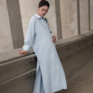 Women's Oversized Loose Fit Pregnancy Maternity Maxi Dress Casual Outwear Breathable Lightweight Woven Eco-Friendly Summer 100% - Product Image 1