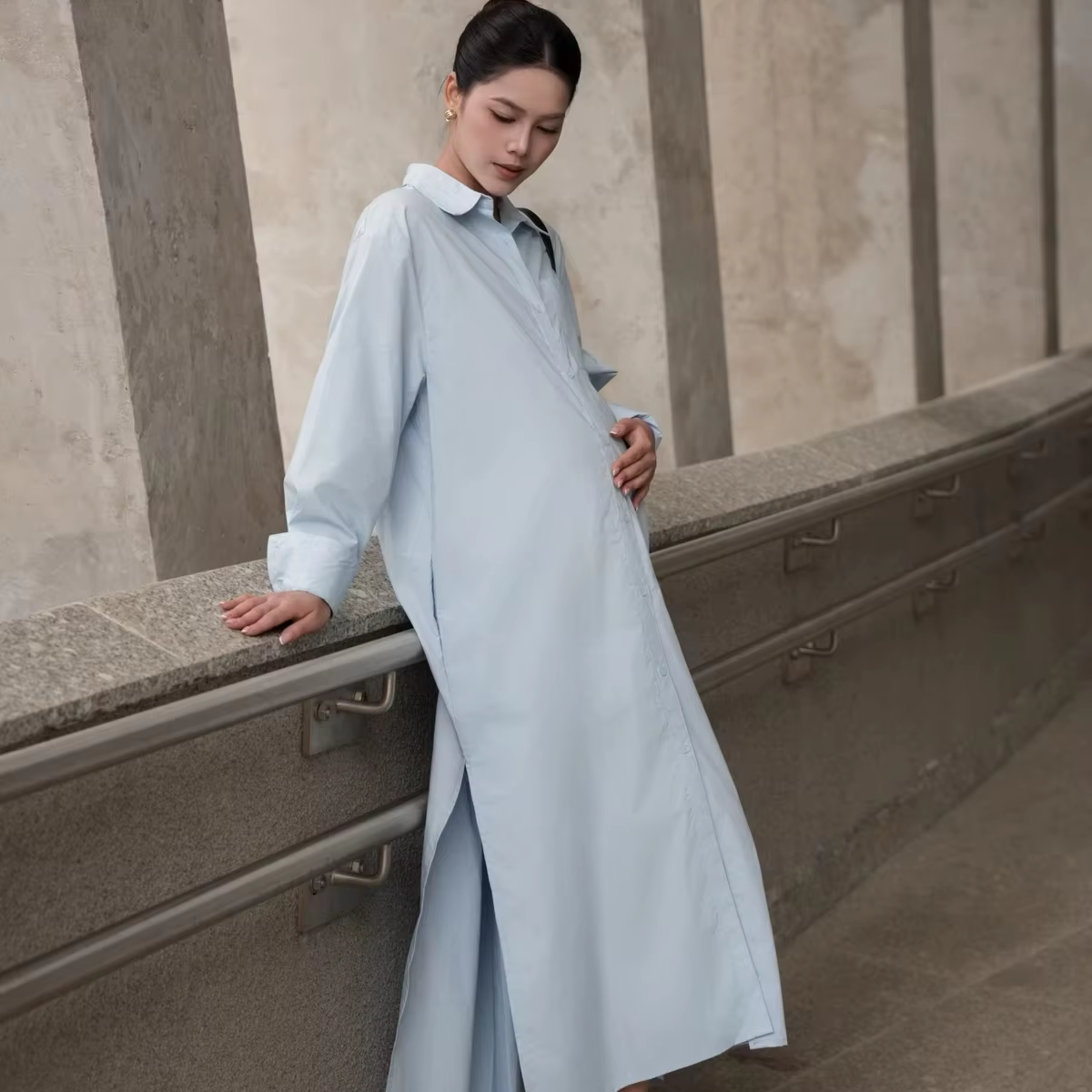 In Stock Loose Comfortable Maternity Dress Soft Cotton Material |  Alibaba.com