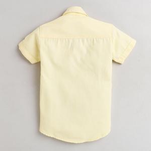 เสื้อเชิ้ตแขนครึ่งลายลูกยีราฟสีเหลือง - Product Image 2