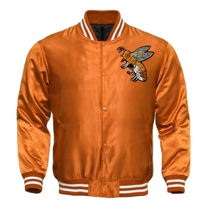Customized <b>Men's</b> Satin <b>Jackets</b> Custom ODM with Latest <b>Winter</b> Coat Style Best Quality at Reasonable Price Bpmber <b>Jacket</b> - Product Image 2