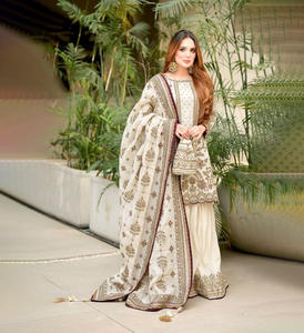 Premium Floral Embroidery Salwar Kameez Summer Winter Slim Fit Casual Party Festival Wedding Wear Stylish Ethnic Knee-Length - Product Image 1