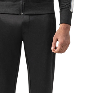 Men's Black Fleece Sweatpants Straight Leg Casual <b>Trousers</b> <b>Elastic</b> <b>Waist</b> Drawstring Pants Custom Logo Sportswear OEM - Product Image 6