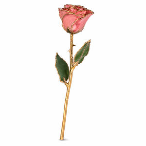 Rosa Preservada de Lujo Bañada en Oro de 24k, Rosa de Tallo Largo en Caja de Regalo para el Día de San Valentín, Aniversario, Decoración de Bodas - Product Image 1