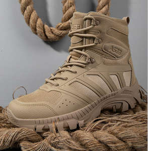 Bottes tactiques légères à lacets SK-010 pour hommes, de haute qualité, respirantes, imperméables, en tissu Oxford et caoutchouc, pour l'escalade en plein air - Product Image 2