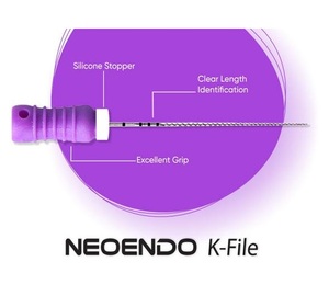 Stainless Steel K <b>Files</b> 21mm Size 10 Dental <b>hand</b> <b>files</b> for cleaning and shaping of root canal - Product Image 1