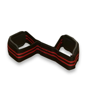 Nouvelles sangles de musculation en nylon personnalisées en forme de 8, antidérapantes, réglables, légères, de haute qualité, très extensibles, avec fermeture rapide - Product Image 2