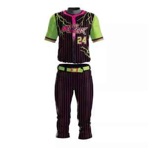 Ensemble d'uniformes de baseball et de softball pour hommes, conçus sur mesure, imprimés, pour les équipes, à usage collectif - Product Image 1