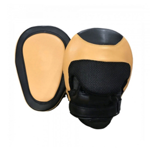 High Quality Curved Leather PU Boxing <b>Focus</b> <b>Pads</b> Mitts Customized Color Logo Hook Loop Closure for Outdoor Cycling Training OEM - Product Image 1