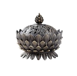 Quemador de Incienso Lotus de 2.7 Pulgadas, Quemador de Incienso de Carbón Vintage para Incienso en Barra y Cono, para Decoración del Hogar y Oficina - Product Image 4