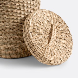 Panier à rouleaux de papier toilette en jonc de mer, fait main, panier de rangement, vente en gros, écologique, fabriqué au Vietnam - Product Image 3
