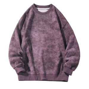 Sweat-shirt surdimensionné personnalisé pour homme, en molleton de coton épais, délavé à l'acide, style streetwear, à épaules tombantes, coupe ample unisexe - Product Image 1